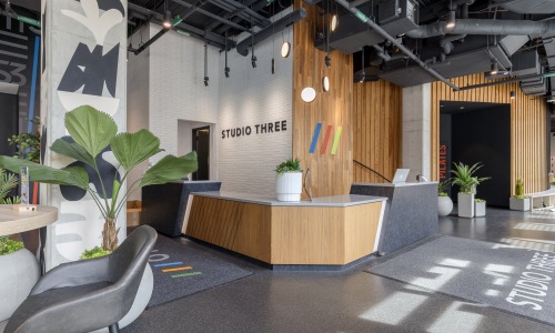 Studio three front desk
